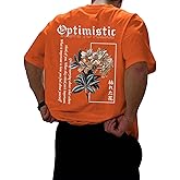 COZYEASE Men's Letter Graphic Tee Casual Short Sleeve Round Neck Summer Shirt Streetwear Top