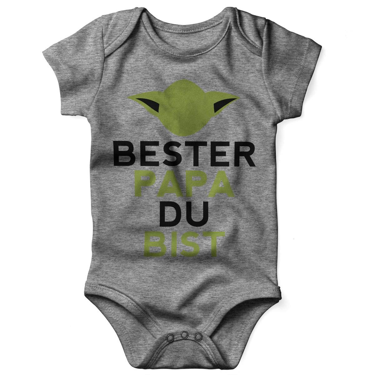 Mikalino Babybody mit Spruch für Jungen Mädchen Unisex Kurzarm Bester
