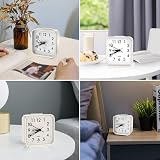 Brifit Silent Alarm Clock Bedside Battery Powered No Ticking Large Display view 9