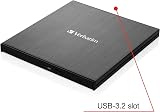 Verbatim 43890 External Slimline Blu-ray Writer USB 3.2 view 2