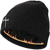 Tomalillin Winter Beanie for Men Women Fleece Lined Beanies Hats Soft Warm Thick Knit Hat