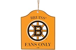 Boelter Brands NHL Boston Bruins Wooden Fan Sign Ornament
