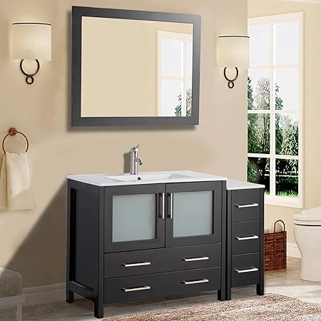 Amazon Com Vanity Art 48 Inch Single Sink Modern Bathroom Vanity