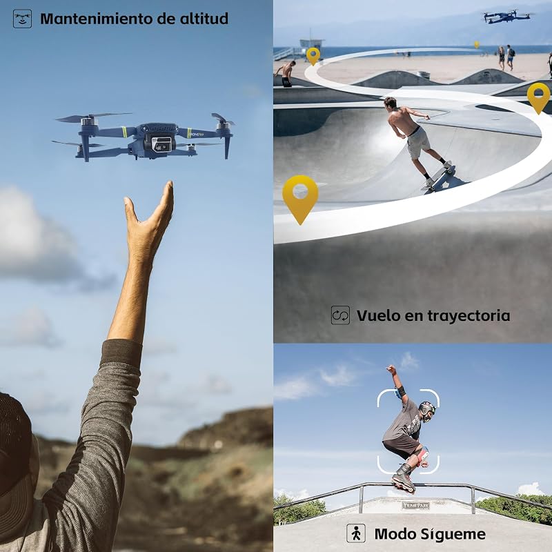 Dron con Cámara 4K HD, 84 Min de Vuelo (3 Baterías), Alcance de 800 m, Seguimiento Automático, Motor Brushless y Hover Automático – Ideal para Principiantes y Adultos — foto 5 de 7
