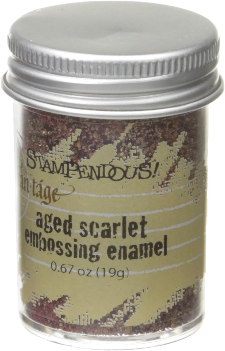 Stampendous 1-Piece 0.6 oz Aged Embossing Enamel, Scarlet