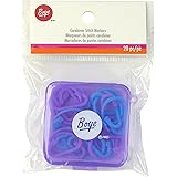 Boye Plastic Carabiner Stitch Markers for Knitting and Crochet, Multcolor 20 Piece