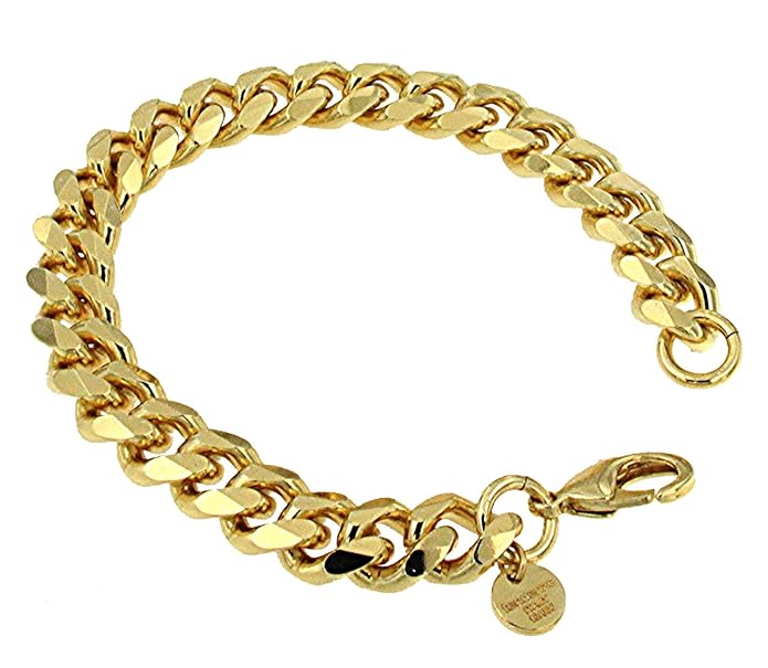 tendenze-ITALY Panzerkette o. Panzerarmband Gold Doublé o. Rotgold Doublé o. versilbert Halskette Armband Goldkette Herren-Ke