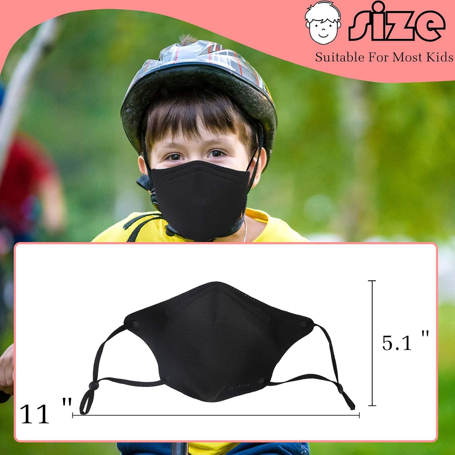 Gyothrig 4 Pack Summer Sports Face Mask with Nose Wire for Adult & Kids Breathable Reusable Washable : Sports & Outdoors