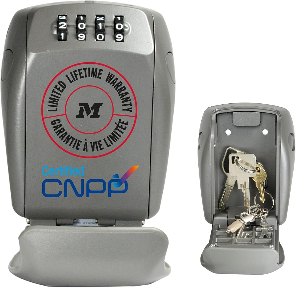Master Lock Wall Mounted Outdoor Key Safe Lock Box 4 Digit Combination Home