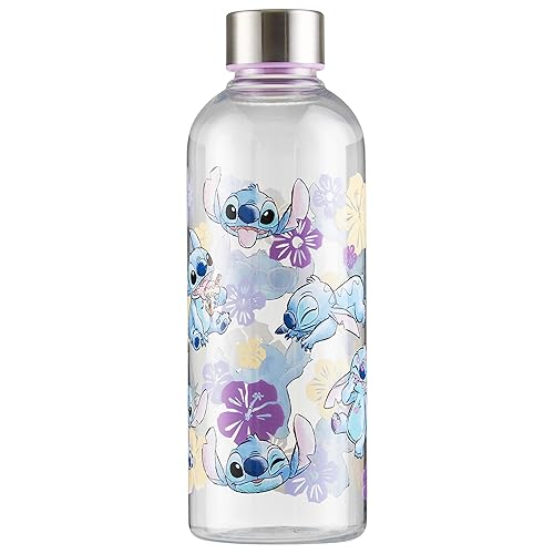 Disney Stitch Water Bottle 850ml Screw Top Bottle BPA Free Drinks Bottle for Kids and Teenagers School Sports Travel Holiday Stitch Gifts for Girls
