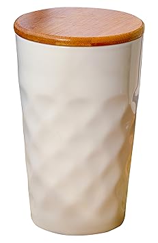 Coffee to Go Becher Amadias 240-320ml Kaffee to go Becher Kaffeebecher to go aus Keramik doppelwandig mit Zwei Deckeln