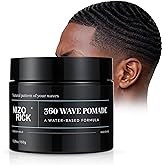 NIZORICK Men's 360 Wave Pomade 150g, Water-Based &ndash; Wave Styling Grease for Hair &ndash; Non-Greasy, Strong Hold &amp; Layered Waves,150g/5.29oz