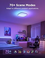 Govee LED Ceiling Light Smart RGBIC 2400LM Matter Alexa Google 30cm Square view 7