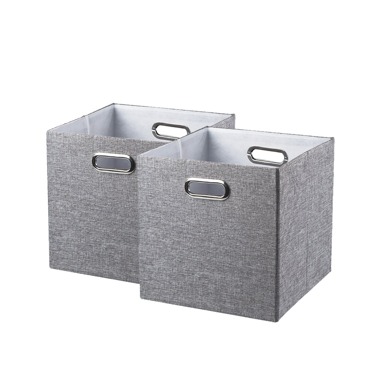 grey cube organizer bins