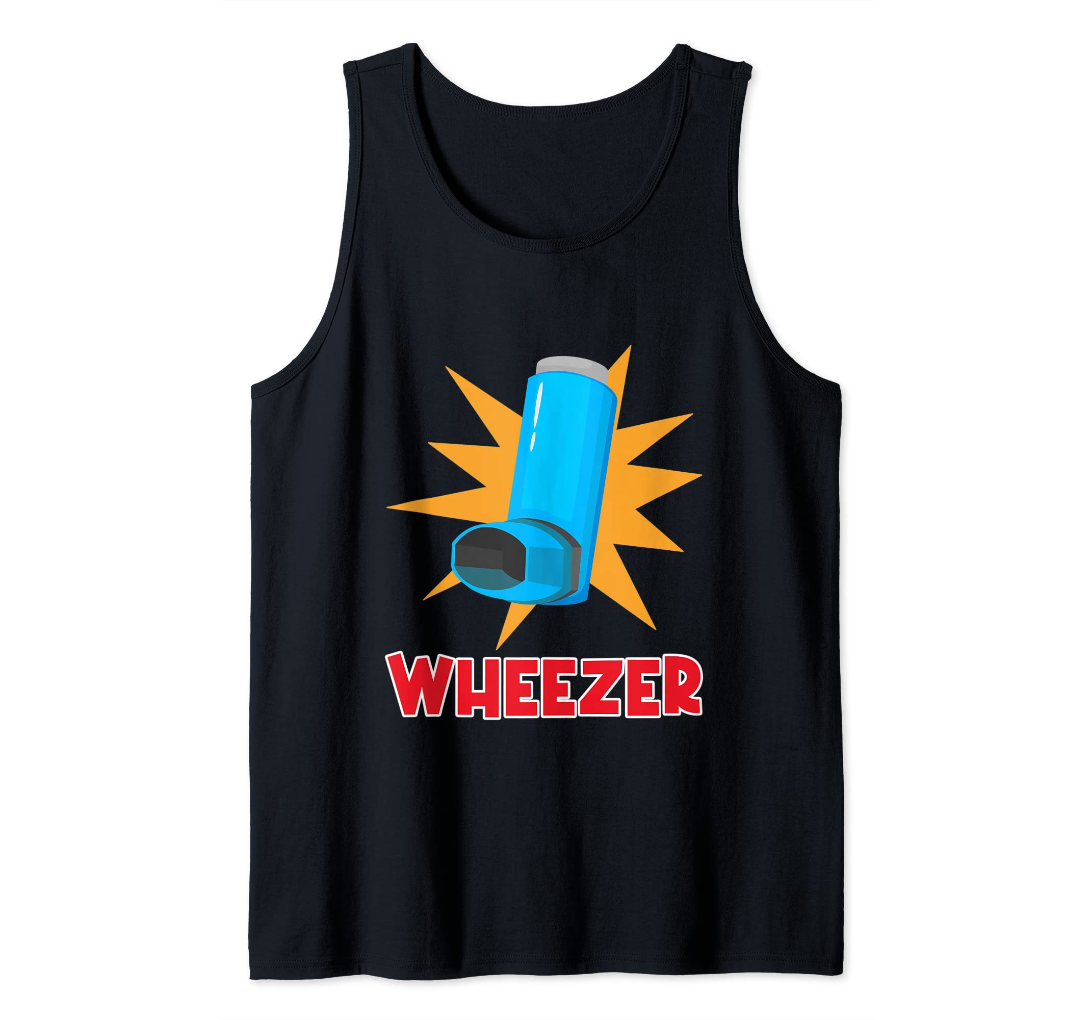 Funny Asthma Inhaler Wheezer Wheezing Lung Asthma Tank Top