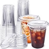 Qinsihwn 16 Oz Plastic Clear Cups with