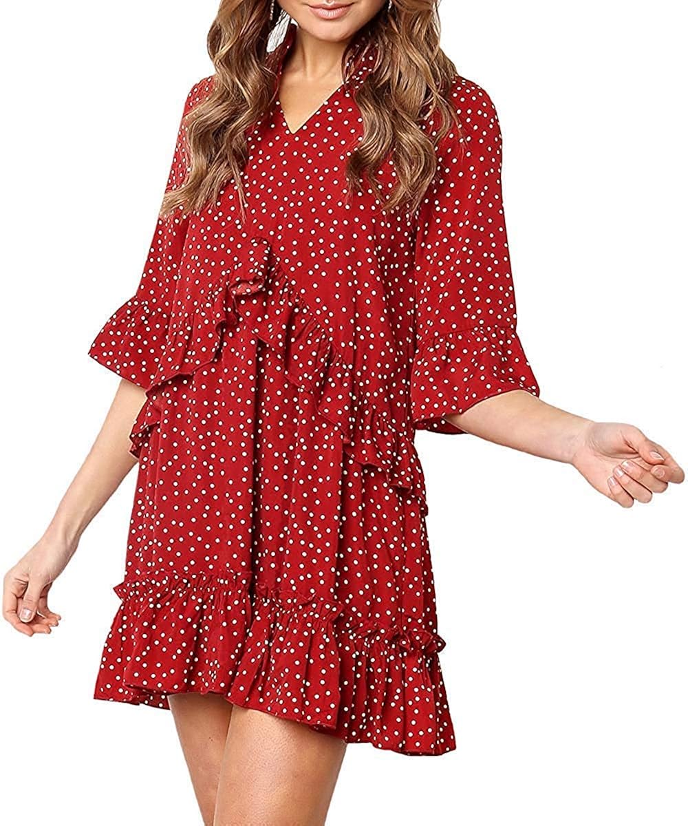flare sleeve mini dress