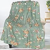 Jbofyee Deers Animal Throw Blankets All Season