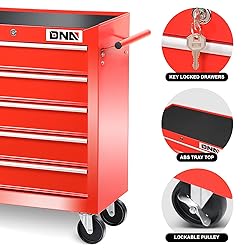 DNA MOTORING TOOLS-00263 5-Drawer Plastic Top