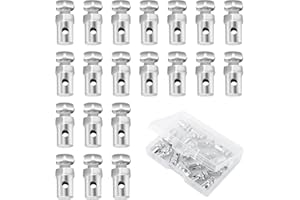 IHOTDER 20PCS Car Throttle Cable Ends,Compact & Rugged Bike Cable Ends for Repairing Brake Lines,Universal 1/8 Car Throttle Cable End Fittings for Bicycles,Motorcycles,Lawn Mowers ATV