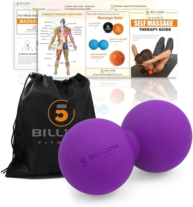 5BILLION Pelota Masaje Double Massage Ball - Pelota Lacrosse ...