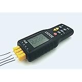 Perfect-Prime TC41, 4-Channel K-Type Digital Thermometer Thermocouple Sensor -200~1372&deg;C/2501&deg;F , 20 x 4 Data Log Storage Function