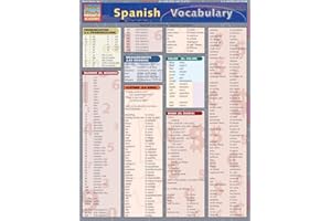 Spanish Vocabulary QuickStudy Laminated Reference Guide