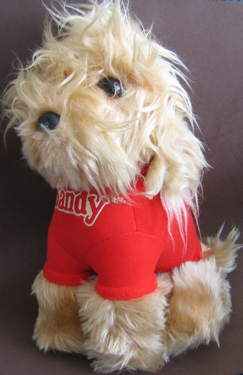 Little Orphan Annie PLUSH SANDY DOG The World of ANNIE (1982 Knickerbocker) Toys
