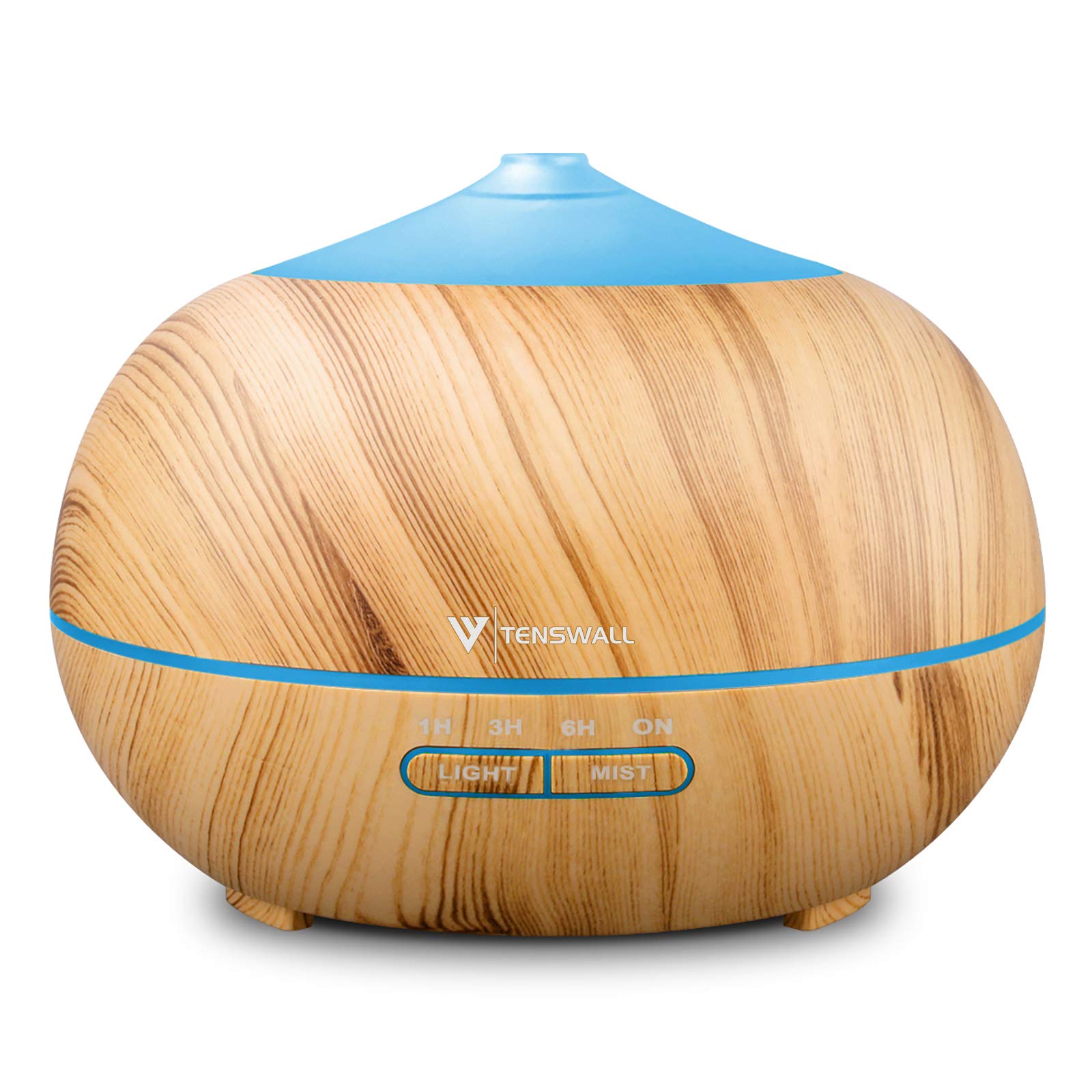 Diffusers for Essential Oils, 400ml Ultrasonic Essential Oil Diffuser, Wood Grain Cool Mist Aromatherapy Humidifier with Adjustable Mist Mode for Home Yoga Office