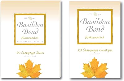Basildon Bond No.2 Duke Champagne Writing Set with Pad & Envelopes