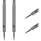 Honoson 2 Pack Flat Axe File, Rectangular Cut Hardened Steel Sharpener | Hardened Steel Flat, Mill Smooth Cut, Tapered Shape, Suitable for Sharpening Precision Dull, Blunt or Tired Edges