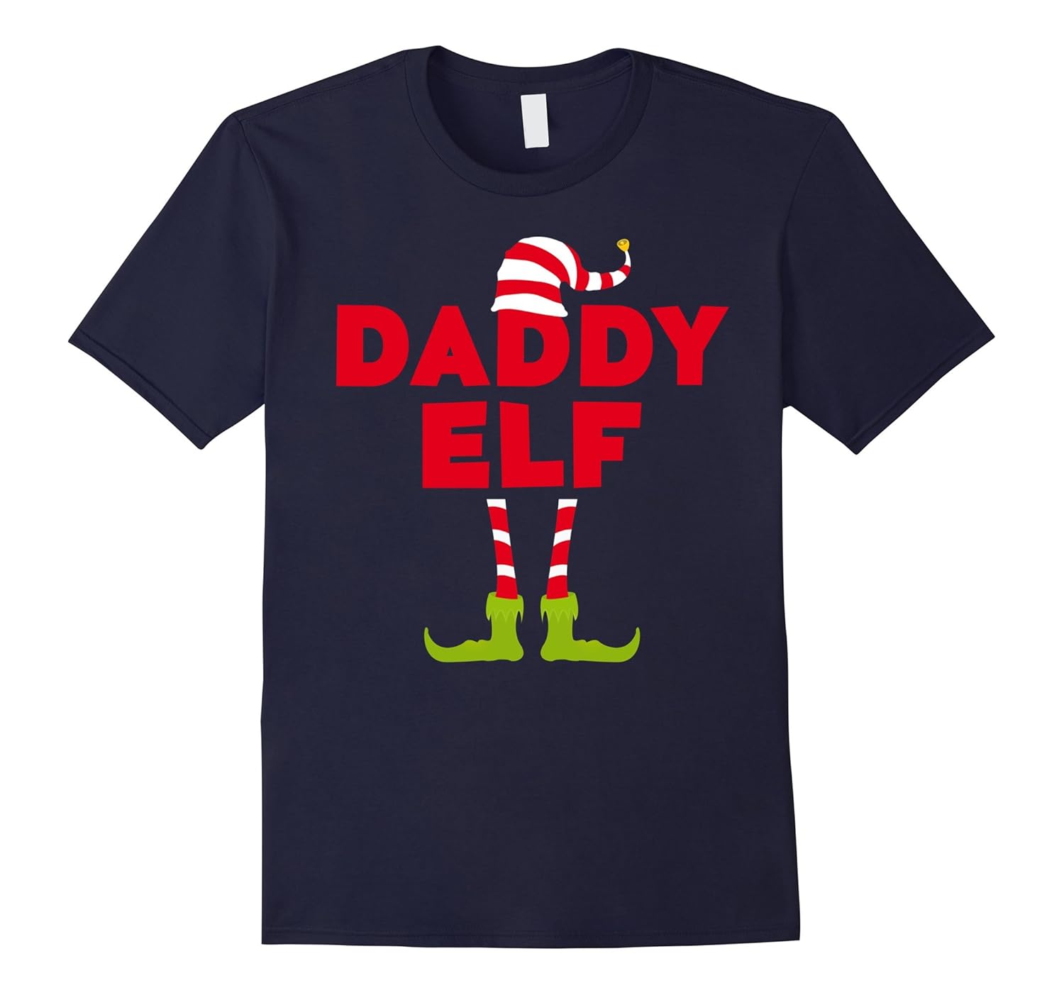 Mens Daddy Elf Costume T-Shirt Funny Matching Christmas Shirt-ANZ