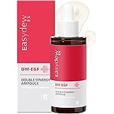 EASYDEW DW-EGF Peptide Double Synergy Ampoule - Intensive Moisturizing Face Serum with Hyaluronic Acid, Ceramide, Bakuchiol - Firming, Moisture Glow Skin for Rough Skin, 1.69 fl.oz.