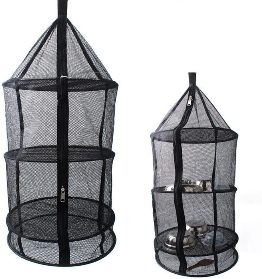 Morkka 3 Layer Foldable Camping Kitchen Hanging Dry Net for Food Dishes or Clothing Great for Home Picnic Camping or Any Outdoor Occasion, Keep Out Flies Bugs Mosquitos From Your Food