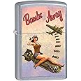 Zippo Lighter: Bombs Away, Pin-up Girl - Street Chrome 80778