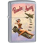 Zippo Lighter: Bombs Away, Pin-up Girl - Street Chrome 80778