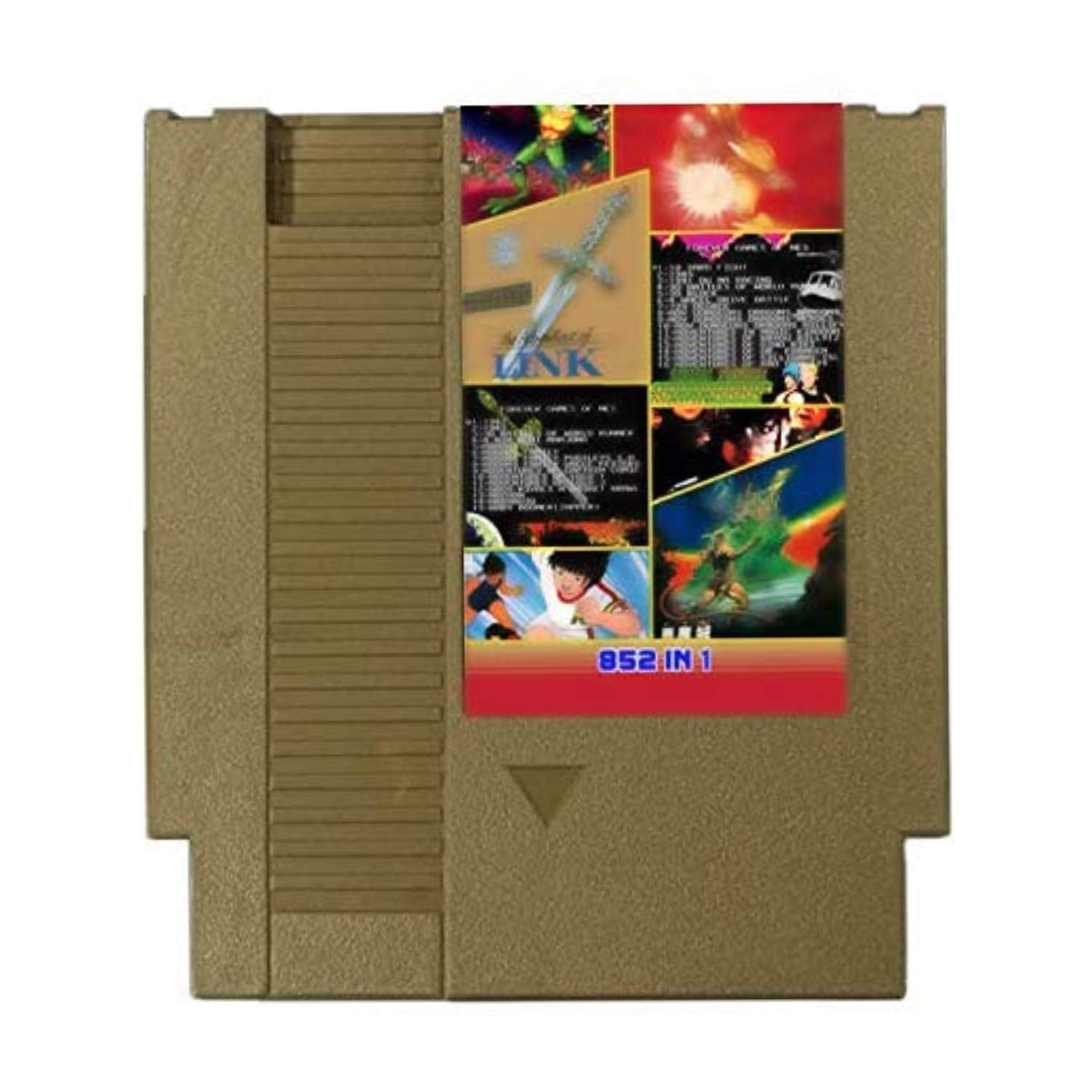 852 in 1 NES Super Games Multi Cart - 72 Pin 8 bit Gold Game Cartridge - LIMITED EDITION: Video Games