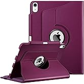 Fintie Rotating Case for iPad Air 11-inch M3 (2025) / M2 (2024), iPad Air 5th (2022) / 4th Generation (2020) 10.9 Inch - 360 Degree Rotating Protective Stand Cover w/Pencil Holder, Purple