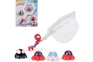SwimWays Marvel Spidey and His Amazing Friends Float and Catch Game, Water Toy, Outdoor Toys, Marvel Pool Party Favors & Bath