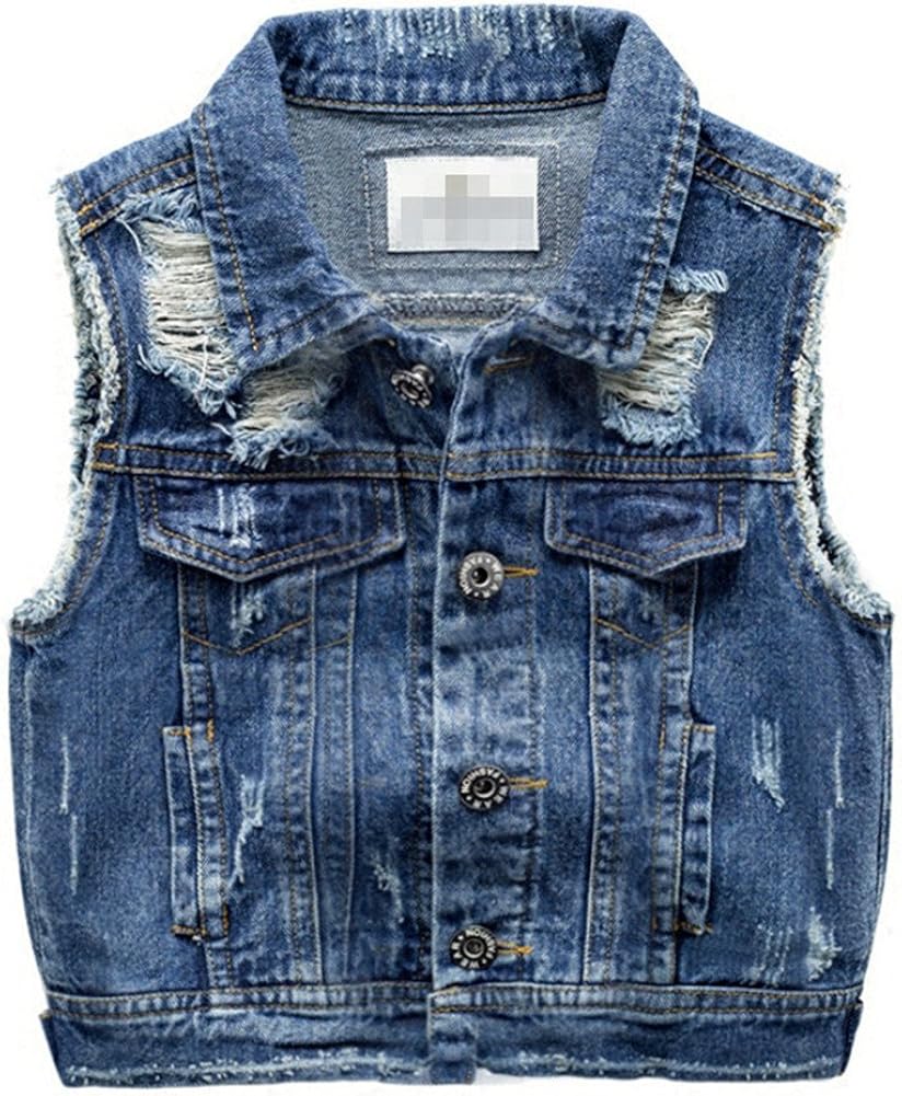 baby girl jean vest