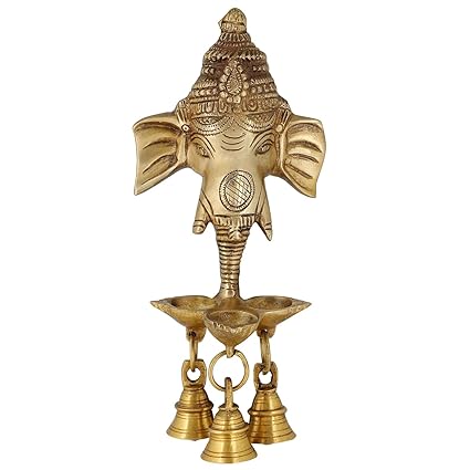 Crafthut Brass Wall Hanging Statue (9.5 inch, Gold)