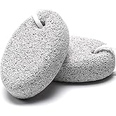 2PCS Natural Pumice Stone for Feet, HOOMBOOM Lava Pedicure Tools Hard Skin Callus Remover for Men/Women Feet and Hands - Natu