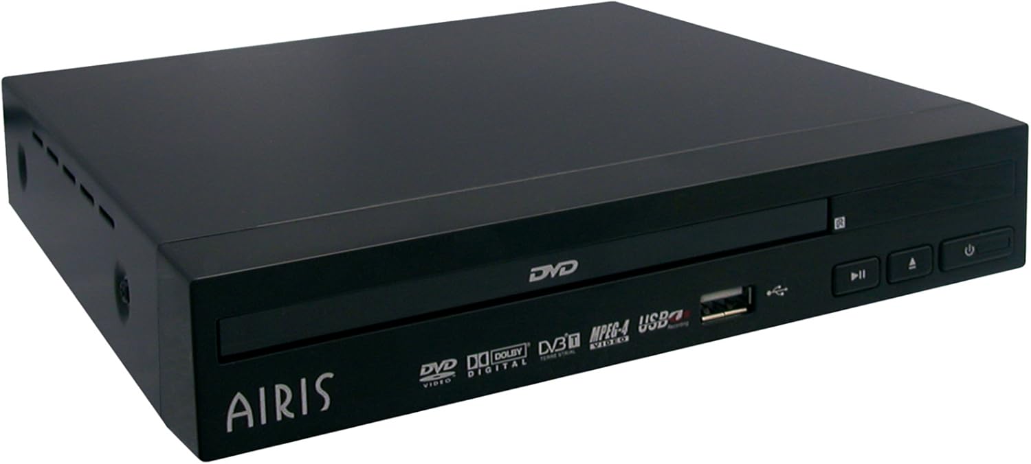 Airis LW210 Reproductor de DVD con TDT y USB grabador, color negro