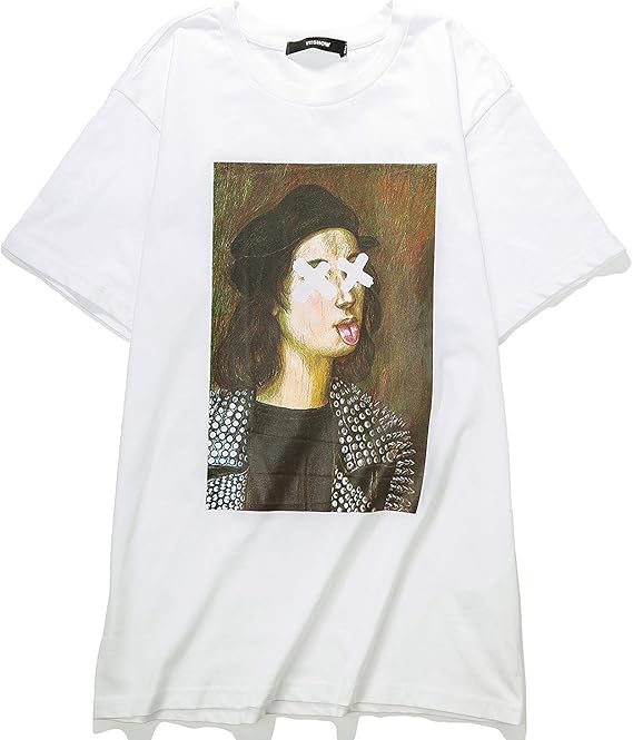 Amazon Viishow ホワイト 半袖tシャツ メンズ おしゃれ 人物 画像プリント プルオーバー カジュアル 半袖 トップス Tシャツ カットソー 通販