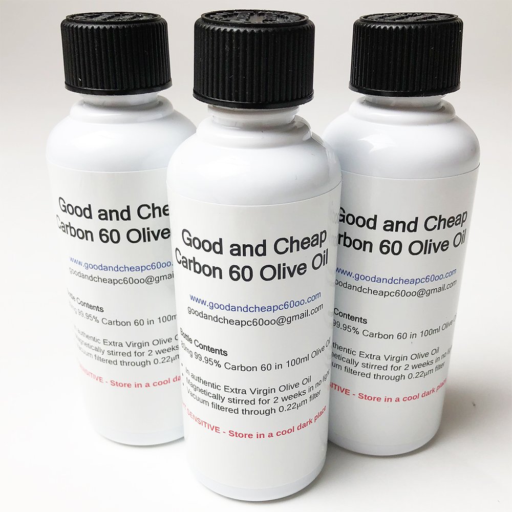 3 X Good And Cheap Carbon 60 Olive Oil 100ml Strongest Available Carbon 60 Olive Oil 0 90mg 100 Ml 99 95 Solvent Free C60oo Lipofullerene Buy Online In Antigua And Barbuda At Antigua Desertcart Com Productid 70129288