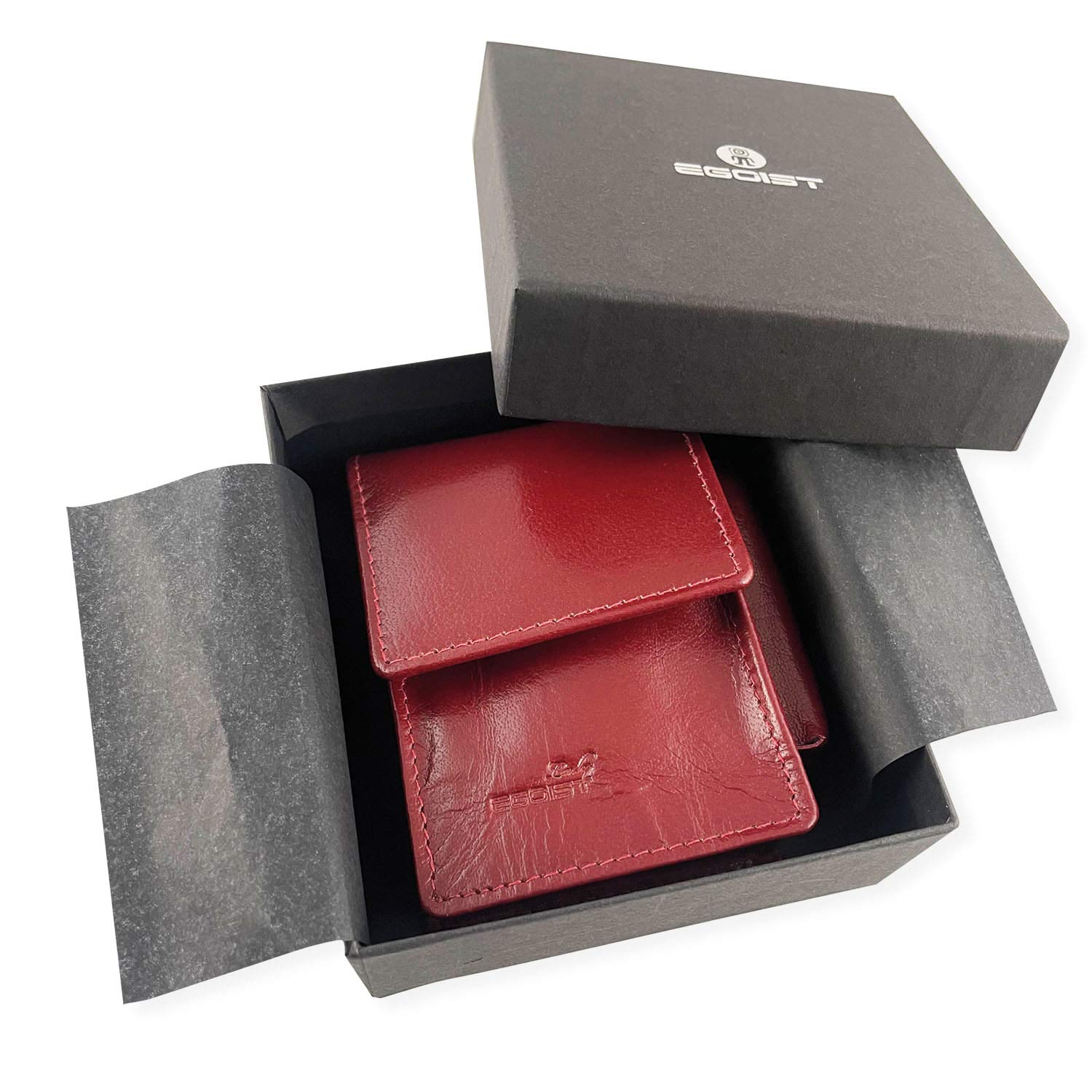 Egoist Cigarette Case/Box + Light Holder, Smoking Accessories - Red