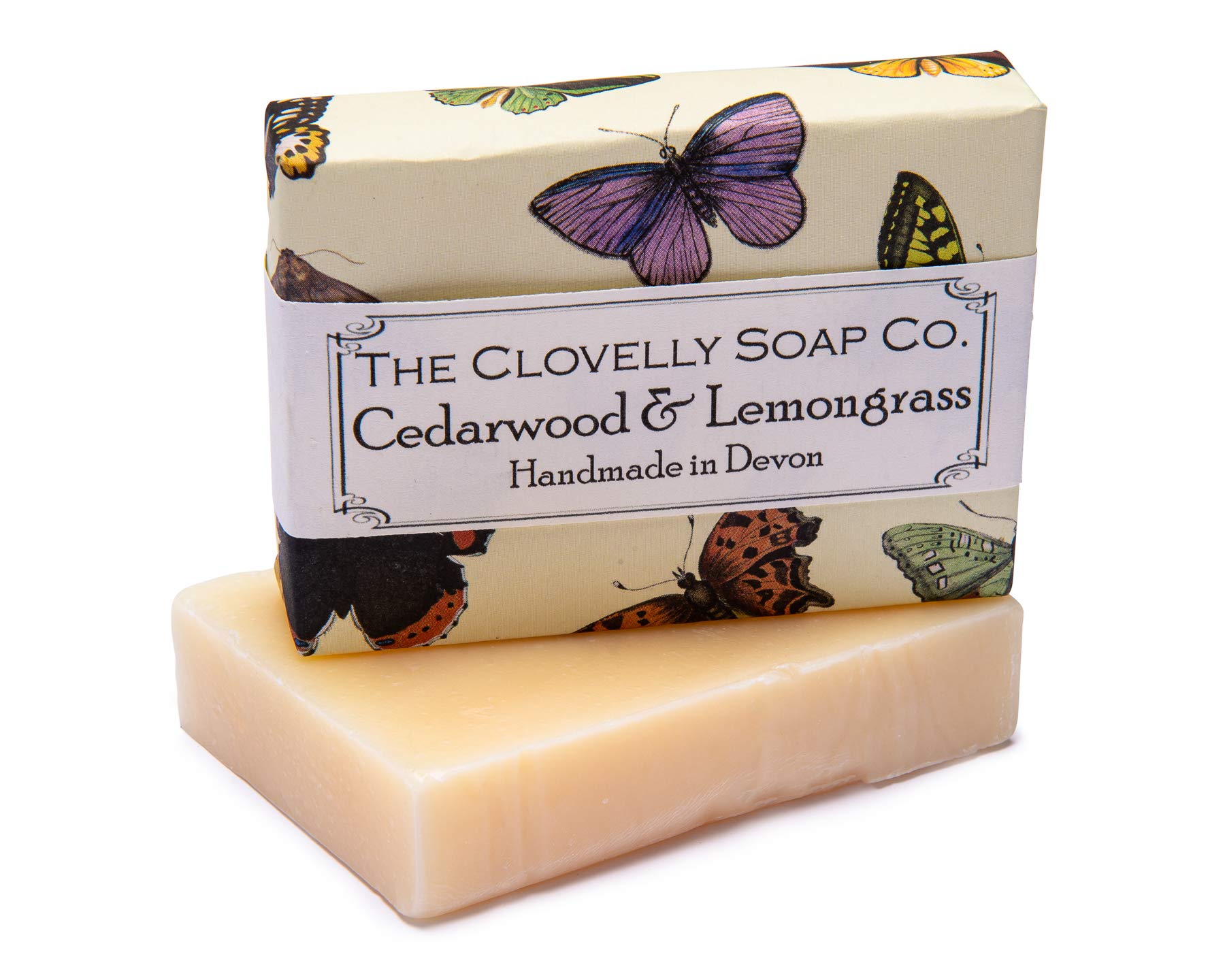 Clovelly Soap Co Natural Handmade Cedarwood & Lemongrass Soap Bar for all Skin Types 100g
