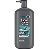 Dove Men+Care Relaxing Blue Eucalyptus + Birch Body and Face Wash with 24-Hour Nourishing Micromoisture Technology Body Wash for Men 30 oz