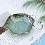 CavspkArt Ceramic Jewelry Dishes Green Vintage Blue 11x3cm view 5