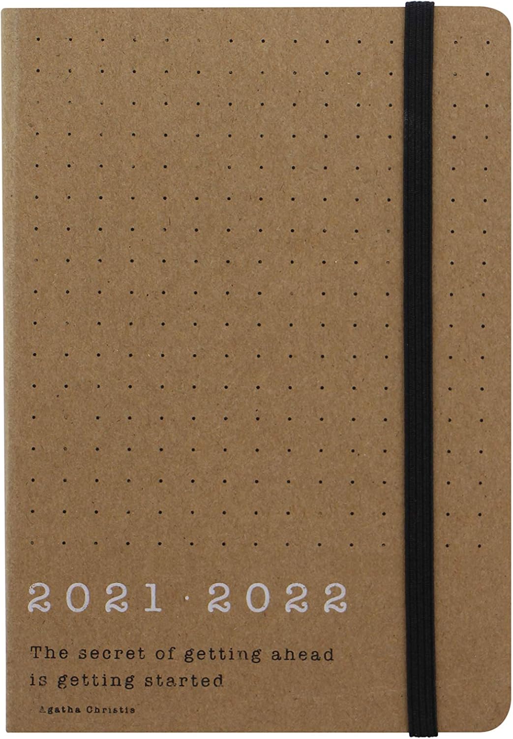 LETTS Eco Writers A6 Academic 21.22 Day to a Page with appointments Diary - Brown Kraft